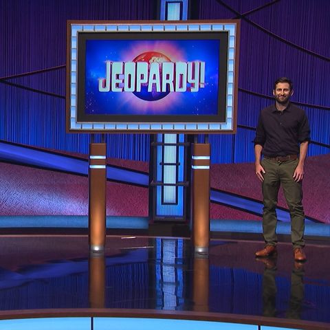Colin Davy on the Jeopardy! set